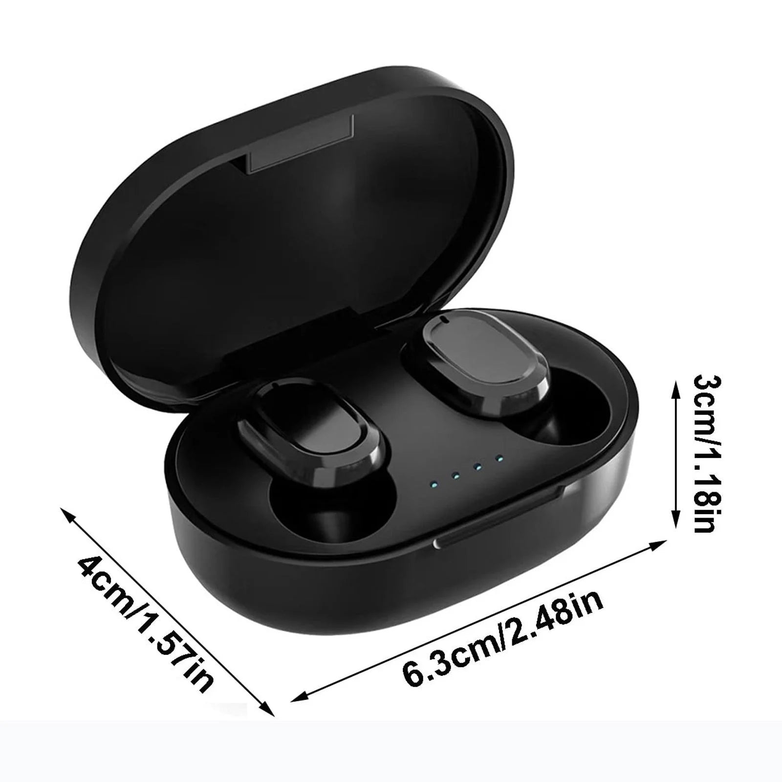 Wireless Bluetooth 5.2 Earbuds with Charging Case, Integrated Microphones, Fingerprint Control, and Power Display for Sports and Work - Clearance Sale