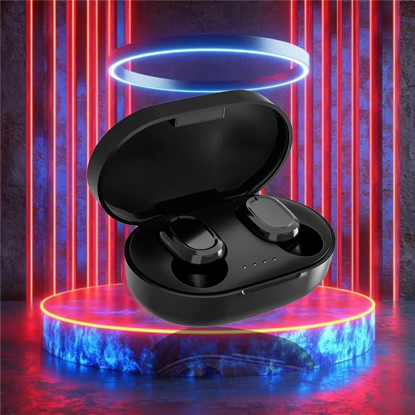 Wireless Bluetooth 5.2 Earbuds with Charging Case, Integrated Microphones, Fingerprint Control, and Power Display for Sports and Work - Clearance Sale